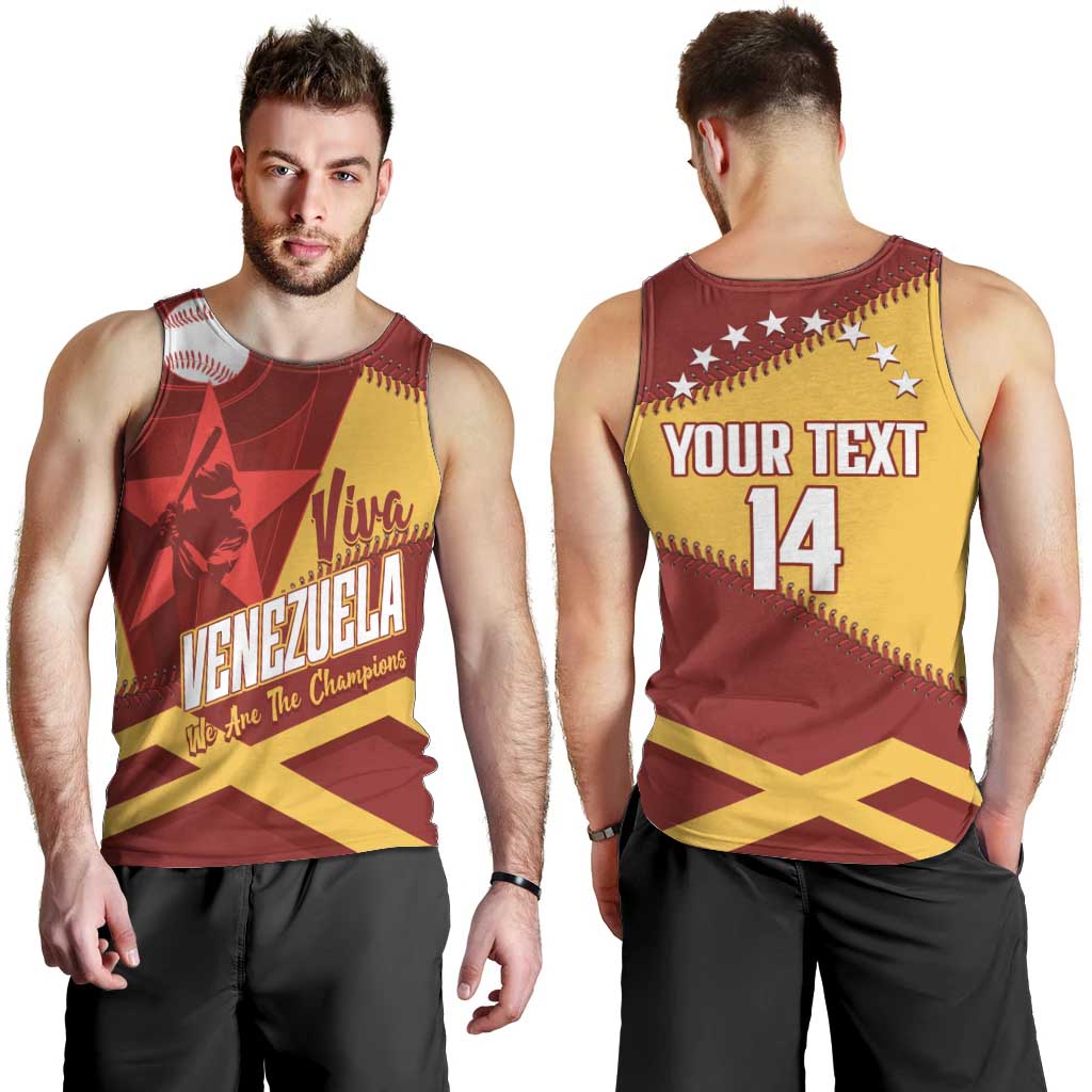 Baseball Venezuela 2026 Custom Men Tank Top 1st Champions Proud Red Version