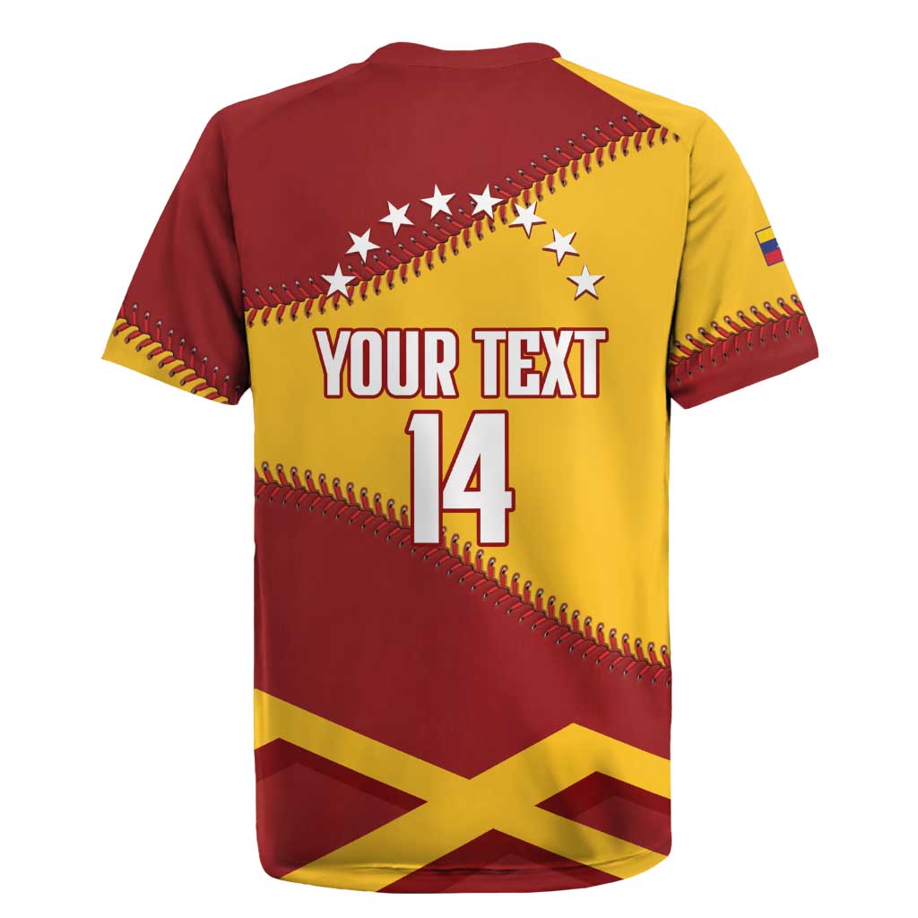 Baseball Venezuela 2026 Custom Rugby Jersey 1st Champions Proud Red Version