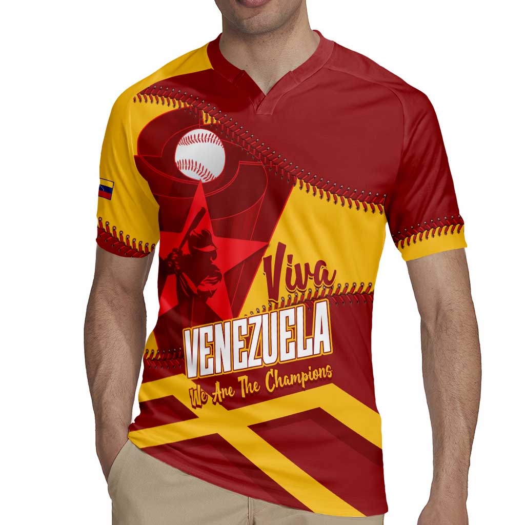 Baseball Venezuela 2026 Custom Rugby Jersey 1st Champions Proud Red Version