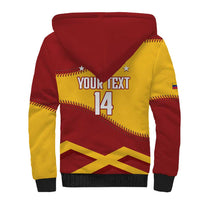 Baseball Venezuela 2026 Custom Sherpa Hoodie 1st Champions Proud Red Version