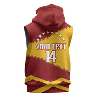 Baseball Venezuela 2026 Custom Sleeveless Hoodie 1st Champions Proud Red Version