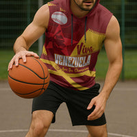 Baseball Venezuela 2026 Custom Sleeveless Hoodie 1st Champions Proud Red Version