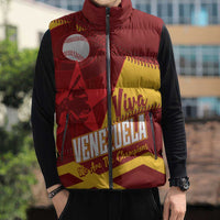 Baseball Venezuela 2026 Custom Sleeveless Puffer Jacket 1st Champions Proud Red Version