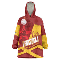 Baseball Venezuela 2026 Custom Wearable Blanket Hoodie 1st Champions Proud Red Version
