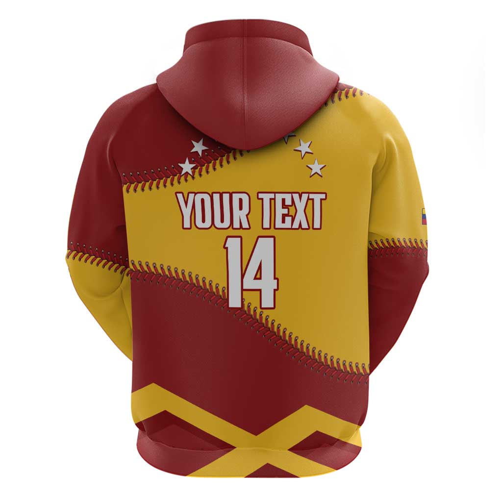 Baseball Venezuela 2026 Custom Zip Hoodie 1st Champions Proud Red Version