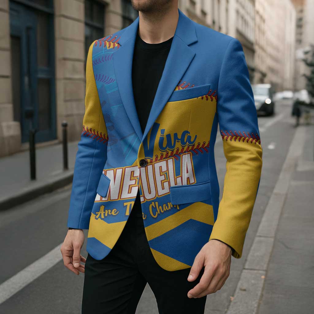 Baseball Venezuela 2026 Custom Blazer 1st Champions Proud Blue Version