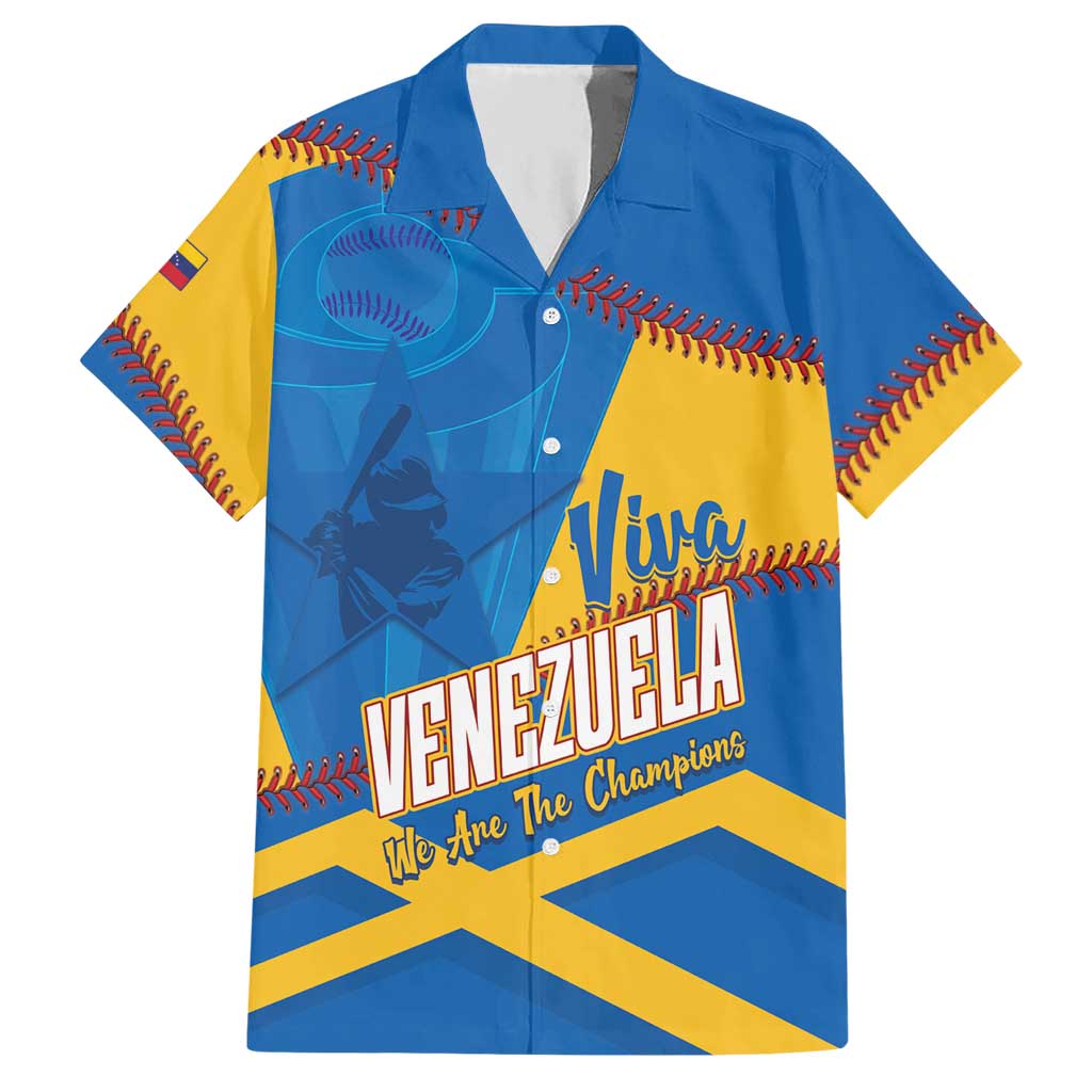 Baseball Venezuela 2026 Custom Hawaiian Shirt 1st Champions Proud Blue Version