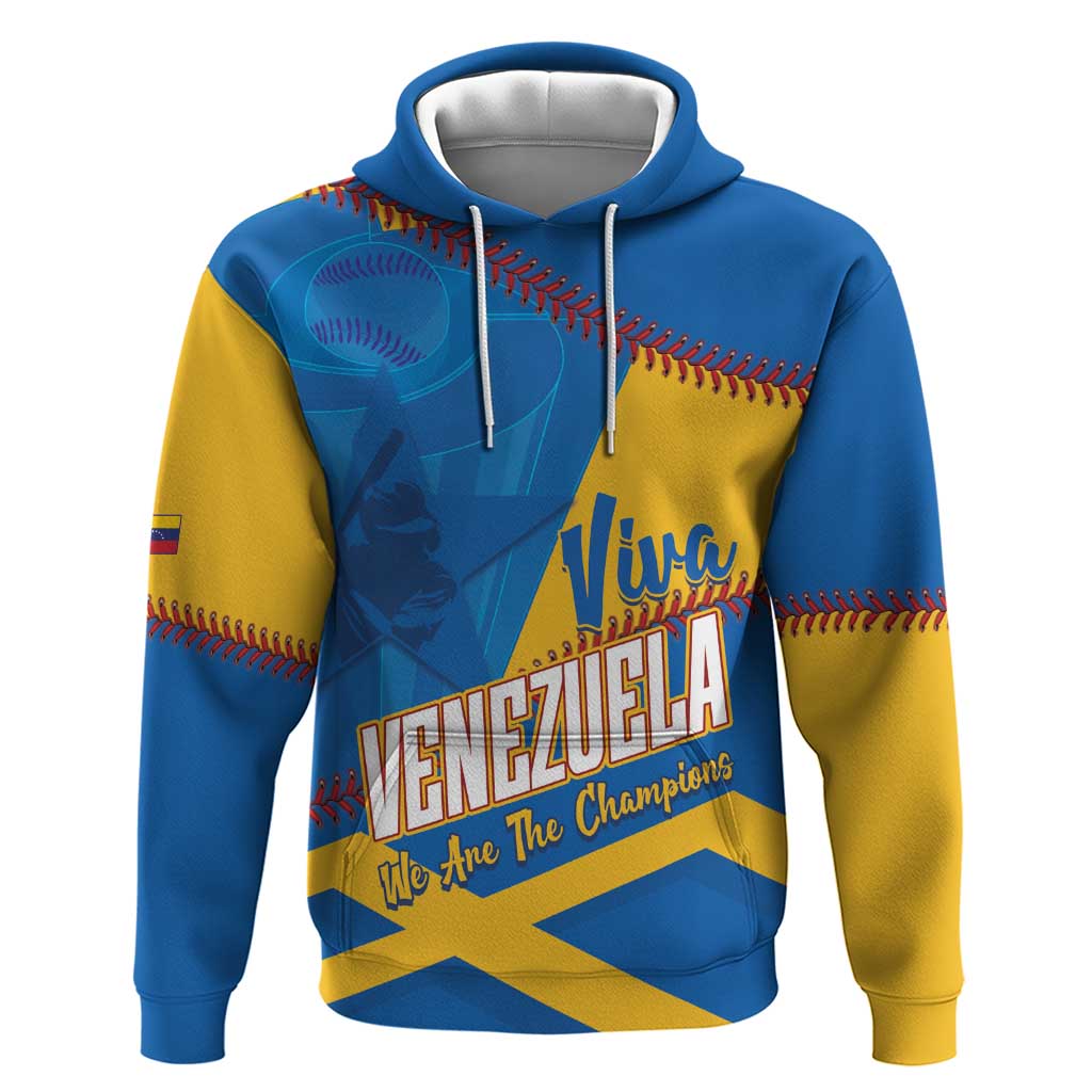 Baseball Venezuela 2026 Custom Hoodie 1st Champions Proud Blue Version