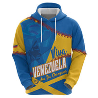 Baseball Venezuela 2026 Custom Hoodie 1st Champions Proud Blue Version
