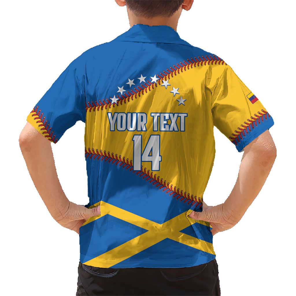 Baseball Venezuela 2026 Custom Kid Hawaiian Shirt 1st Champions Proud Blue Version