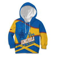 Baseball Venezuela 2026 Custom Kid Hoodie 1st Champions Proud Blue Version