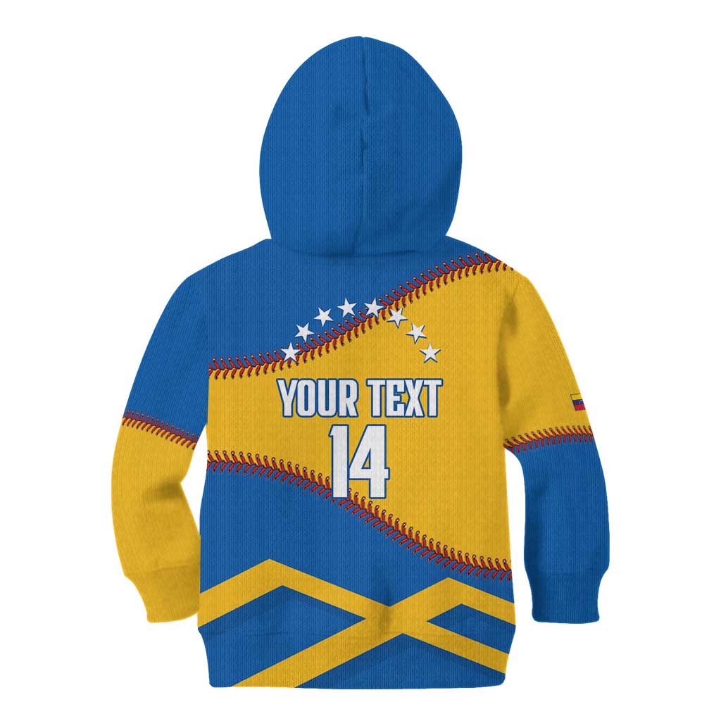 Baseball Venezuela 2026 Custom Kid Hoodie 1st Champions Proud Blue Version