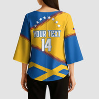 Baseball Venezuela 2026 Custom Kimono Sleeve Blouse 1st Champions Proud Blue Version