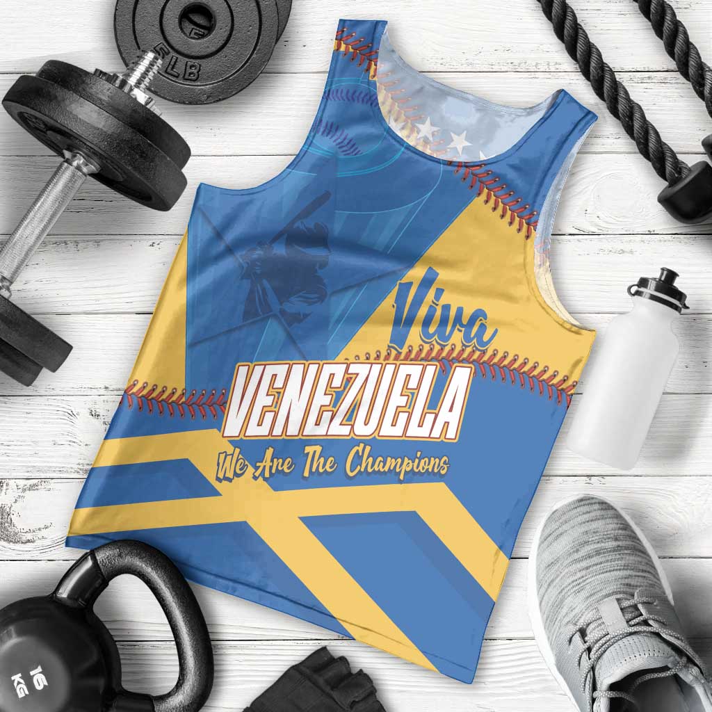 Baseball Venezuela 2026 Custom Men Tank Top 1st Champions Proud Blue Version