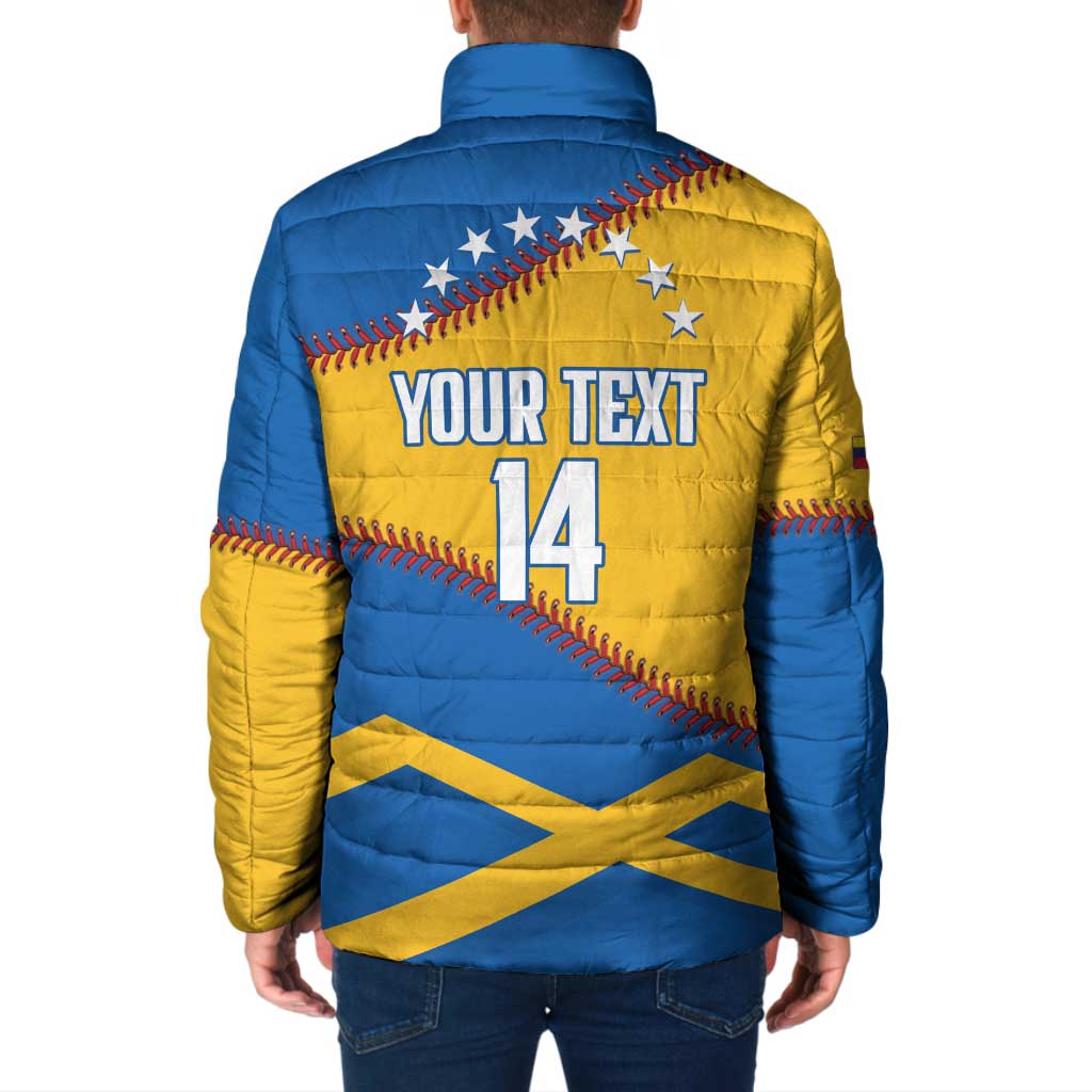 Baseball Venezuela 2026 Custom Padded Jacket 1st Champions Proud Blue Version