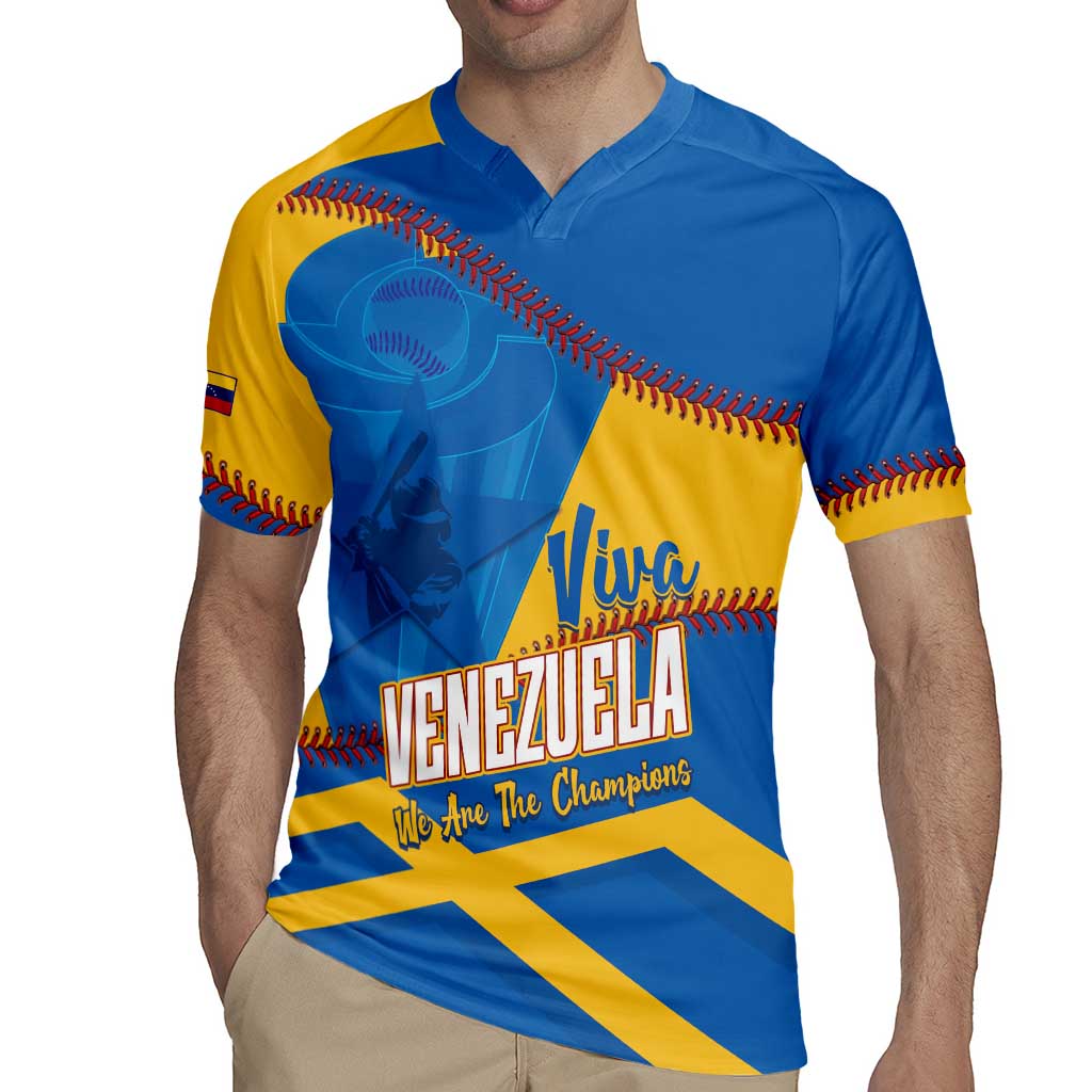 Baseball Venezuela 2026 Custom Rugby Jersey 1st Champions Proud Blue Version