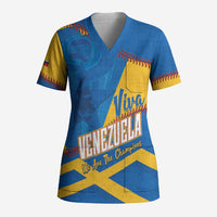 Baseball Venezuela 2026 Custom Scrub Top 1st Champions Proud Blue Version