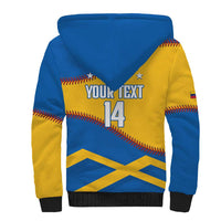 Baseball Venezuela 2026 Custom Sherpa Hoodie 1st Champions Proud Blue Version
