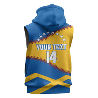 Baseball Venezuela 2026 Custom Sleeveless Hoodie 1st Champions Proud Blue Version