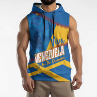 Baseball Venezuela 2026 Custom Sleeveless Hoodie 1st Champions Proud Blue Version