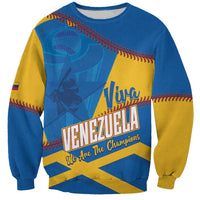 Baseball Venezuela 2026 Custom Sweatshirt 1st Champions Proud Blue Version