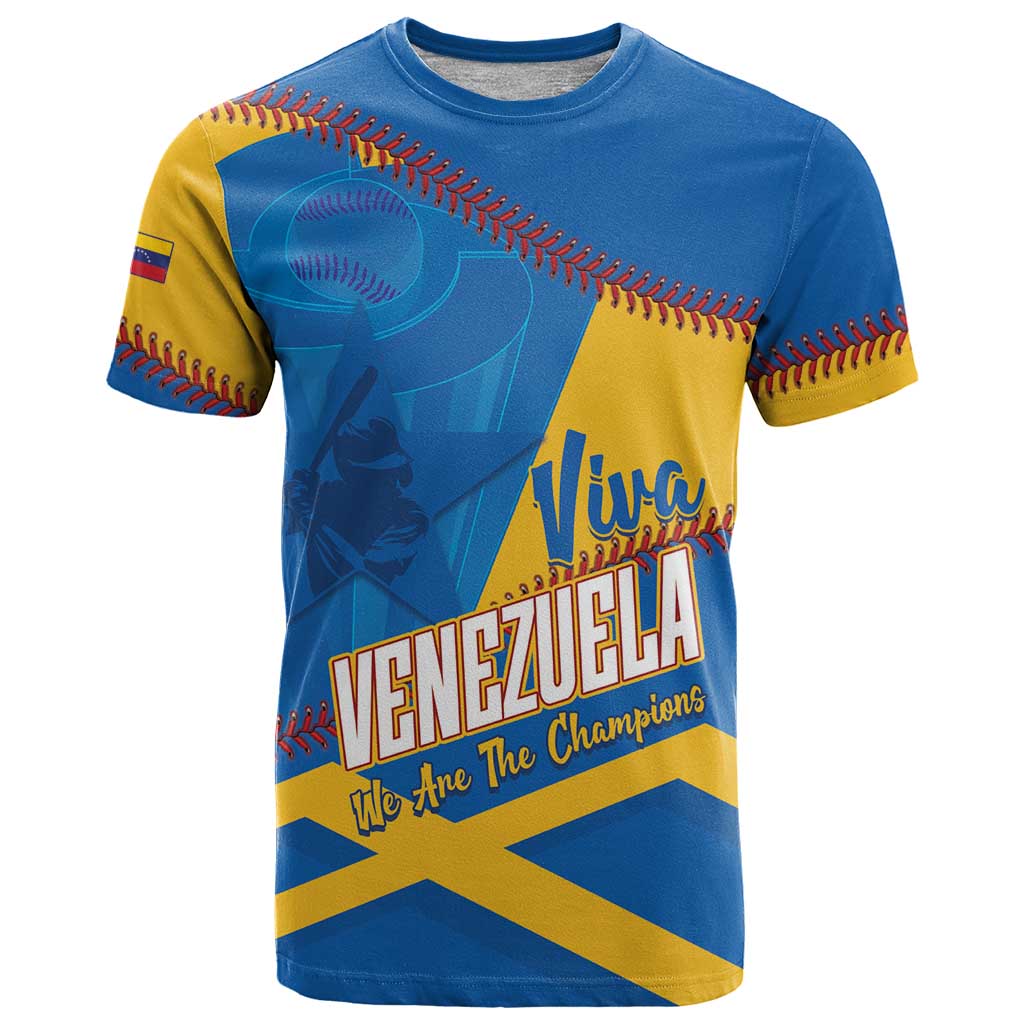 Baseball Venezuela 2026 Custom T Shirt 1st Champions Proud Blue Version