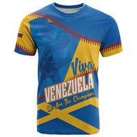 Baseball Venezuela 2026 Custom T Shirt 1st Champions Proud Blue Version