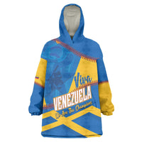 Baseball Venezuela 2026 Custom Wearable Blanket Hoodie 1st Champions Proud Blue Version