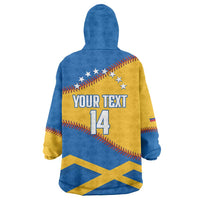 Baseball Venezuela 2026 Custom Wearable Blanket Hoodie 1st Champions Proud Blue Version