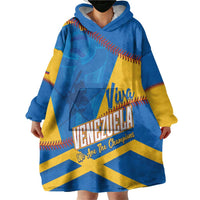 Baseball Venezuela 2026 Custom Wearable Blanket Hoodie 1st Champions Proud Blue Version