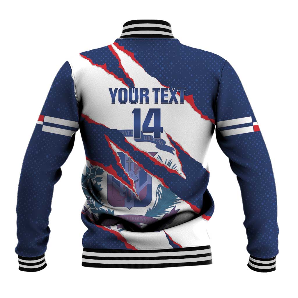 Custom Dominican Republic Football Baseball Jacket Los Quisqueyanos Crack Style