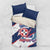 Custom Dominican Republic Football Bedding Set Los Quisqueyanos Crack Style