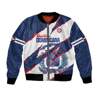 Custom Dominican Republic Football Bomber Jacket Los Quisqueyanos Crack Style
