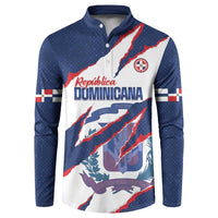 Custom Dominican Republic Football Button Sweatshirt Los Quisqueyanos Crack Style