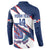 Custom Dominican Republic Football Button Sweatshirt Los Quisqueyanos Crack Style