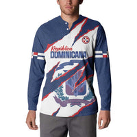 Custom Dominican Republic Football Button Sweatshirt Los Quisqueyanos Crack Style