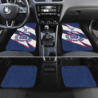 Custom Dominican Republic Football Car Mats Los Quisqueyanos Crack Style