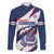 Custom Dominican Republic Football Family Matching Mermaid Dress and Hawaiian Shirt Los Quisqueyanos Crack Style