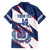 Custom Dominican Republic Football Family Matching Off Shoulder Short Dress and Hawaiian Shirt Los Quisqueyanos Crack Style
