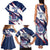 Custom Dominican Republic Football Family Matching Tank Maxi Dress and Hawaiian Shirt Los Quisqueyanos Crack Style