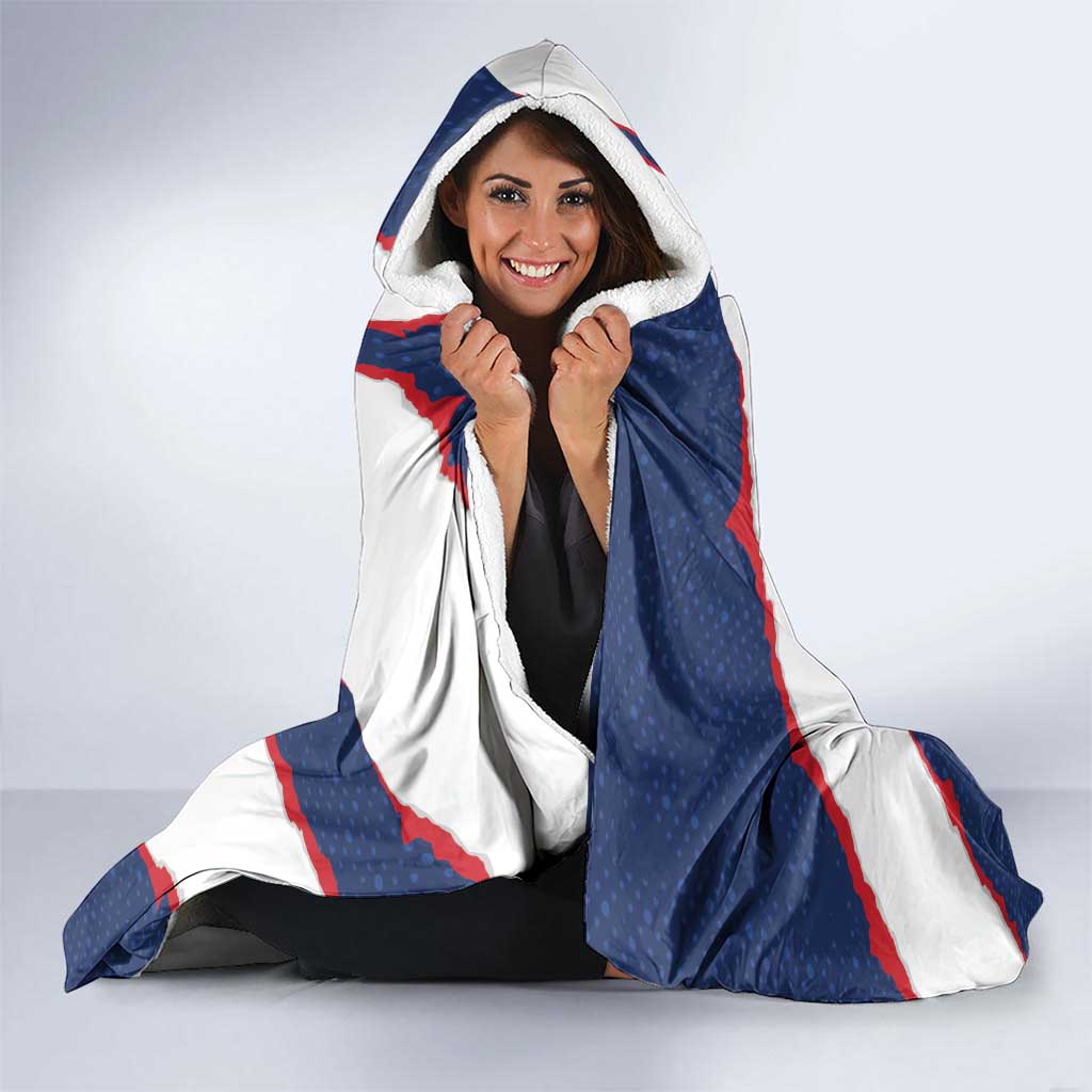 Custom Dominican Republic Football Hooded Blanket Los Quisqueyanos Crack Style