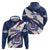 Custom Dominican Republic Football Hoodie Los Quisqueyanos Crack Style