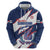 Custom Dominican Republic Football Hoodie Los Quisqueyanos Crack Style