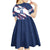 Custom Dominican Republic Football Kid Short Sleeve Dress Los Quisqueyanos Crack Style