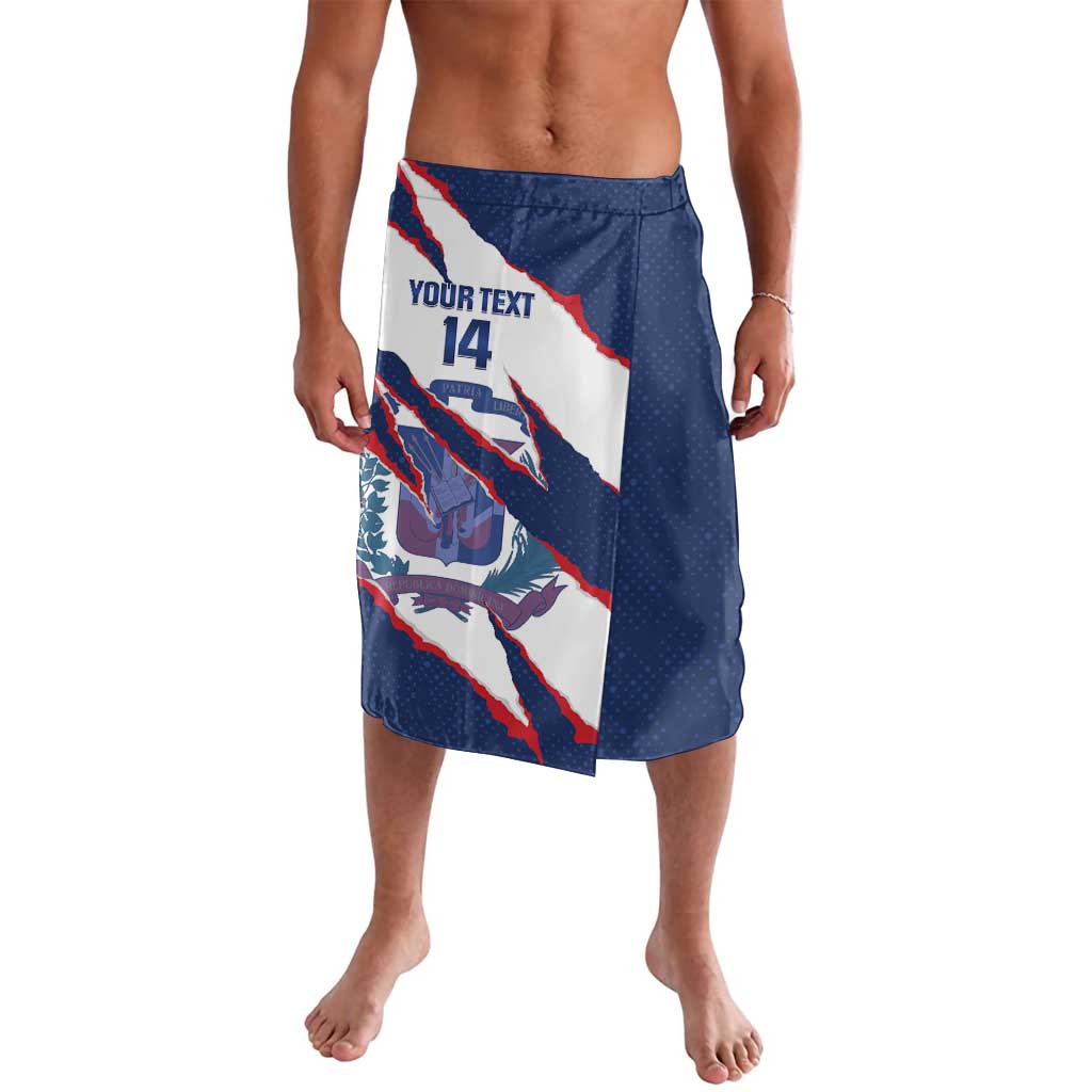 Custom Dominican Republic Football Lavalava Los Quisqueyanos Crack Style