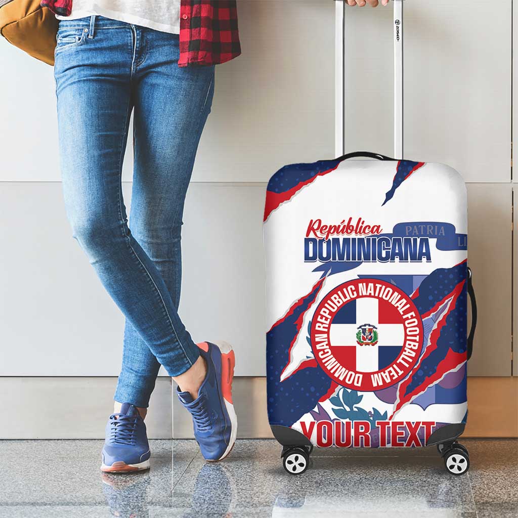 Custom Dominican Republic Football Luggage Cover Los Quisqueyanos Crack Style