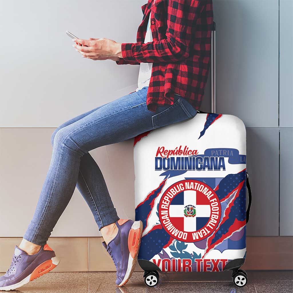 Custom Dominican Republic Football Luggage Cover Los Quisqueyanos Crack Style