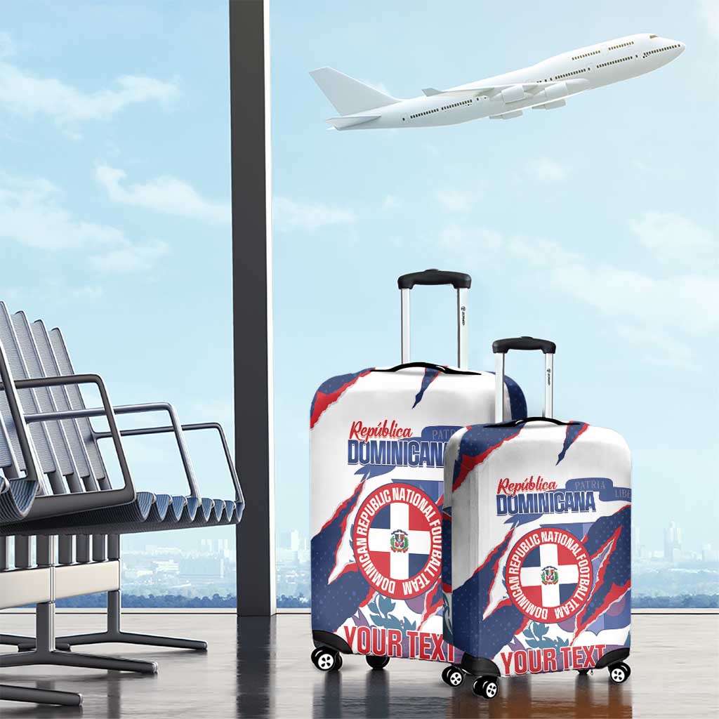 Custom Dominican Republic Football Luggage Cover Los Quisqueyanos Crack Style