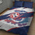 Custom Dominican Republic Football Quilt Bed Set Los Quisqueyanos Crack Style