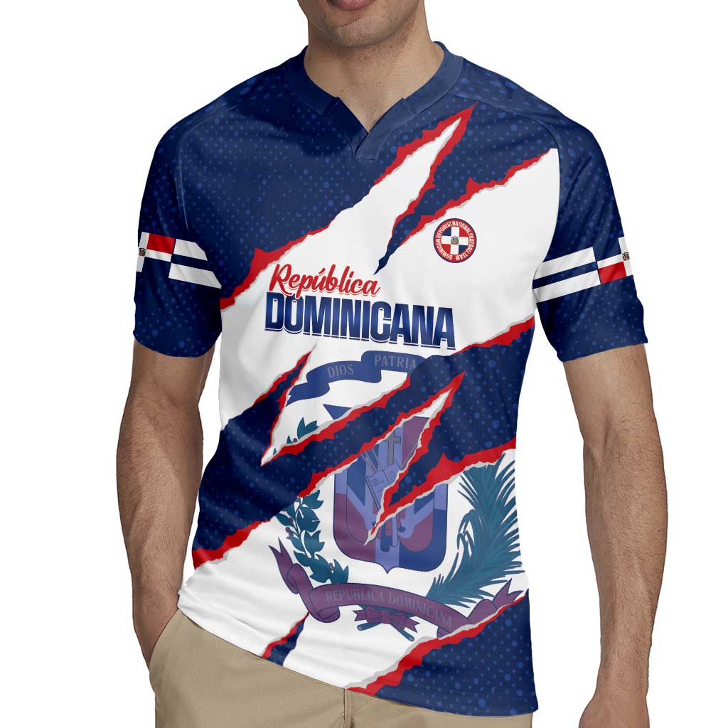 Custom Dominican Republic Football Rugby Jersey Los Quisqueyanos Crack Style
